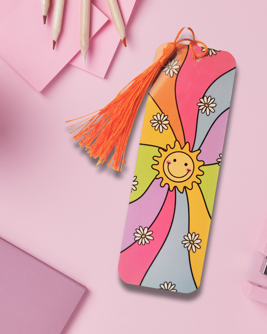 Groovy Sunshine Flower Bookmark